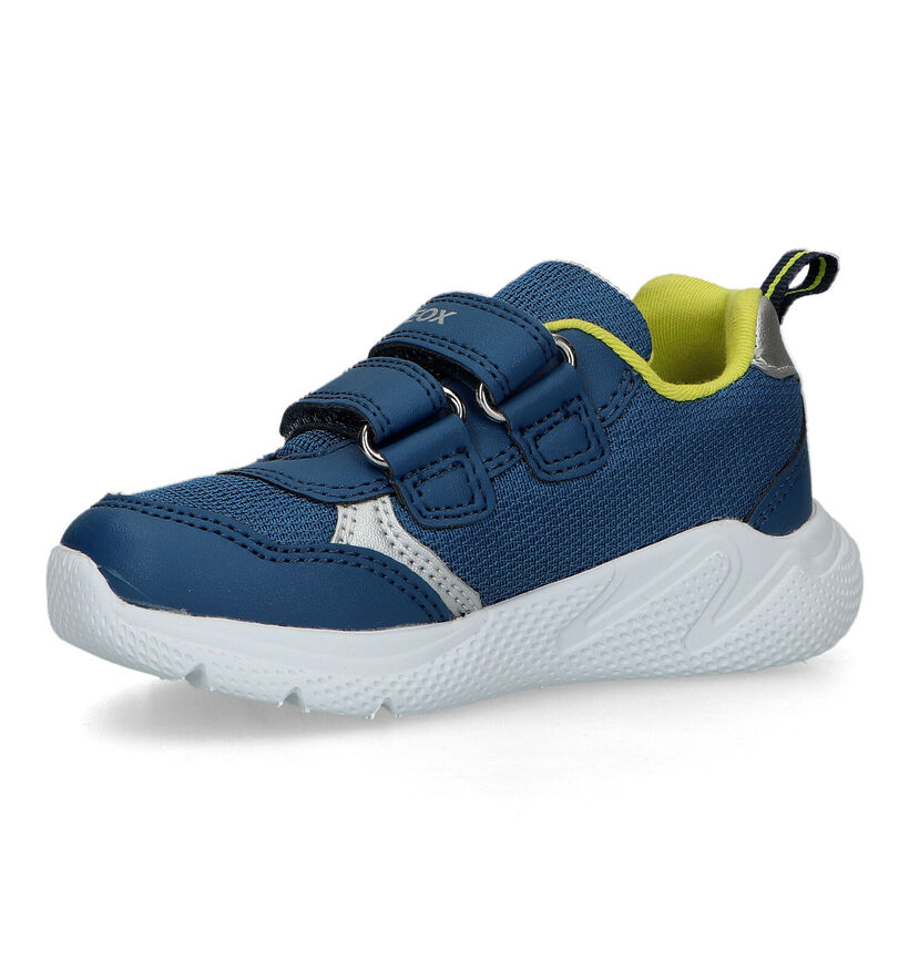 Geox Sprintye Baskets en Bleu pour garçons (321551) - pour semelles orthopédiques