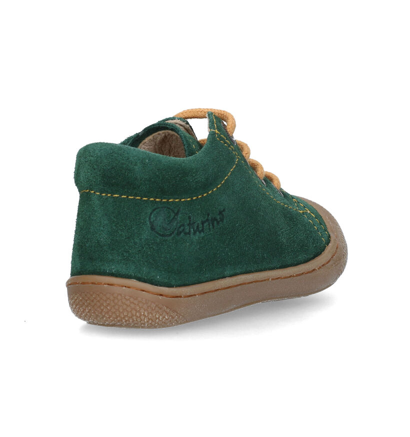 Naturino Cocoon Suede Groene Babyschoentjes voor jongens, meisjes (331504) - geschikt voor steunzolen