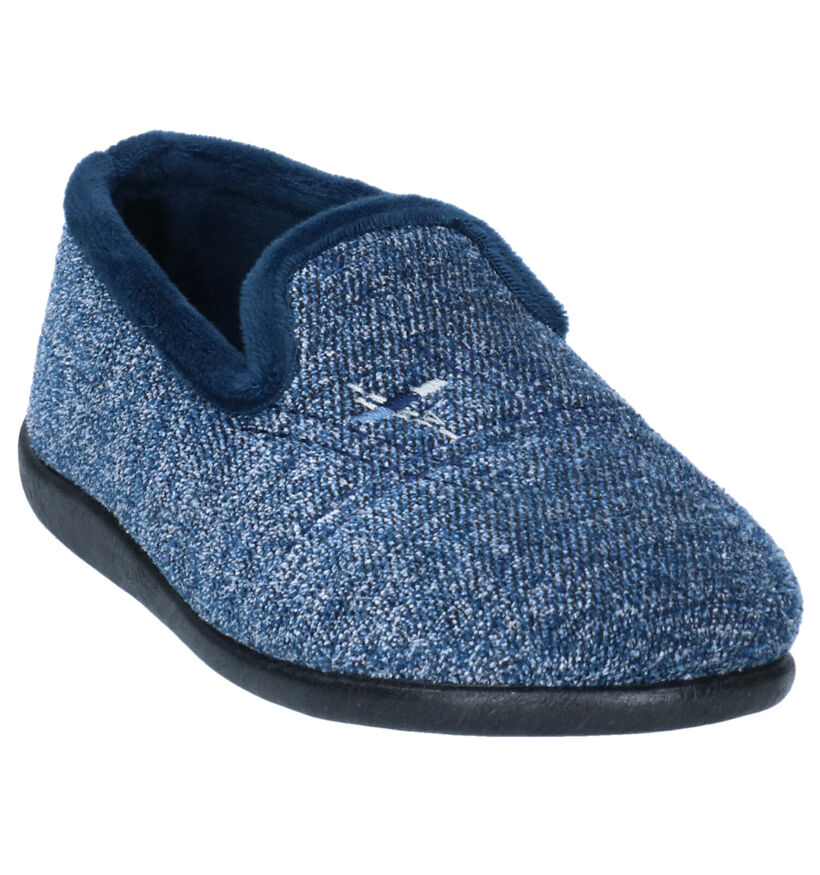 Milo & Mila Pantoufles fermées en Bleu pour garçons (332280)