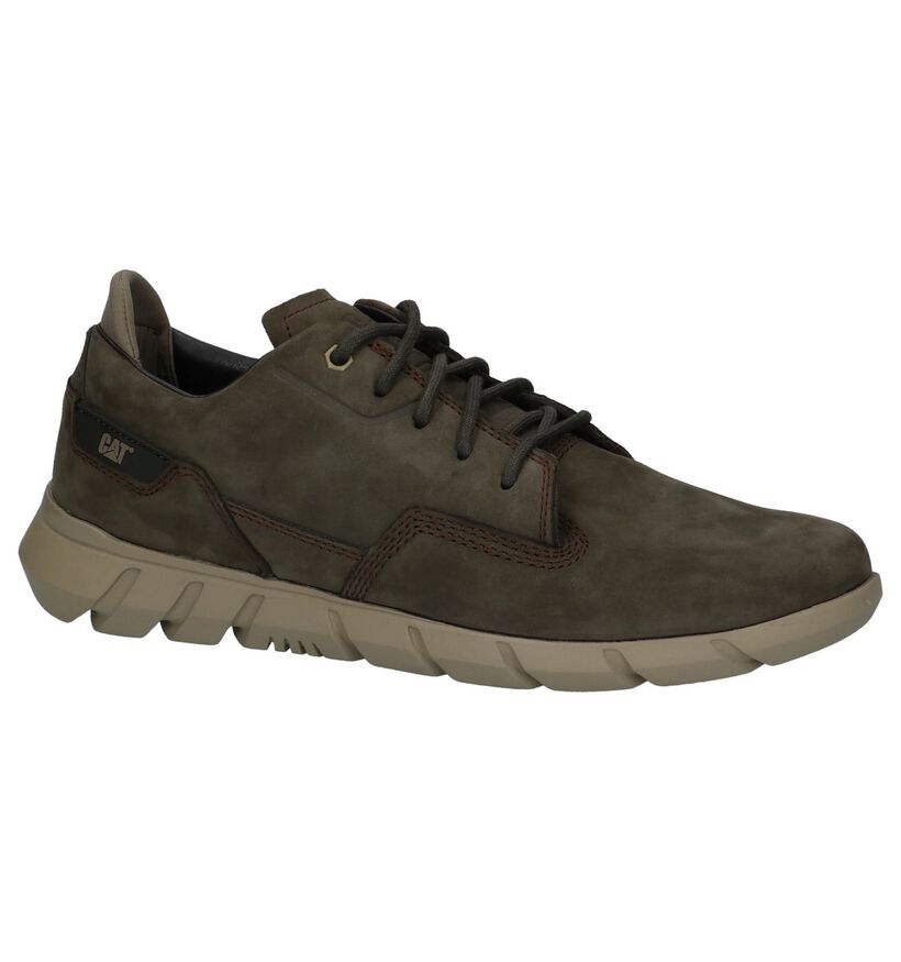 Kaki Casual Veterschoenen Caterpillar Camberwell in nubuck (225472)