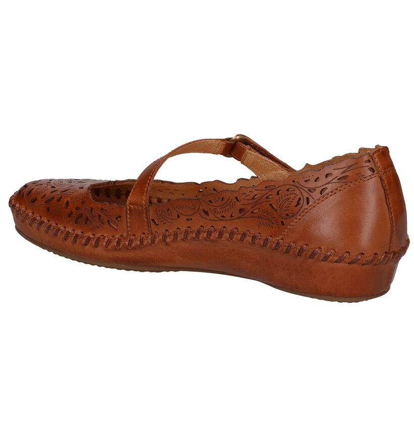 Pikolinos Cognac Ballerina's met Bandje in leer (289270)