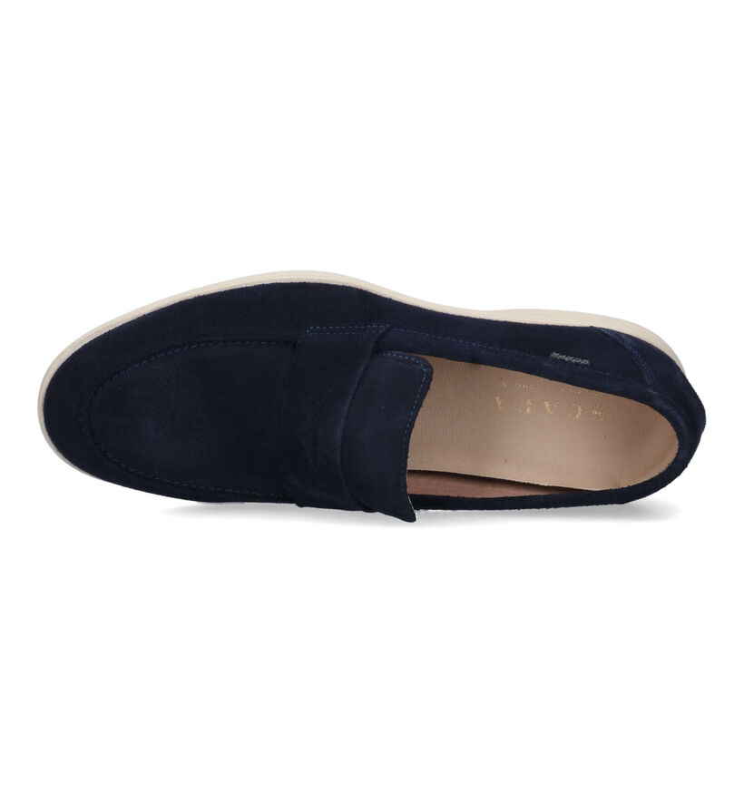 Scapa Mocassins en Bleu pour hommes (324208) - pour semelles orthopédiques