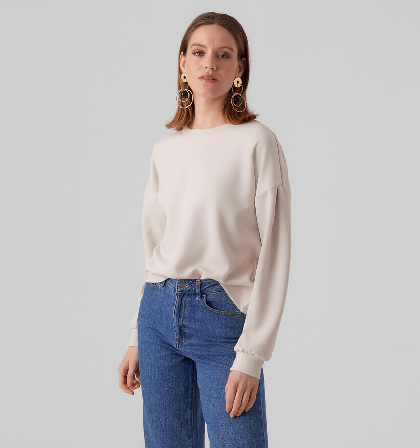 Vero Moda Anna Sweatshirt en Beige pour femmes (332595)