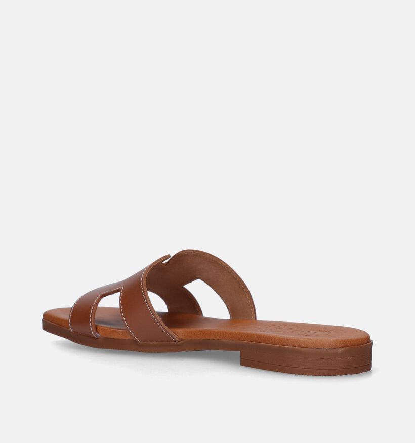Oh My Sandals Zwarte Platte Slippers voor dames (357760)