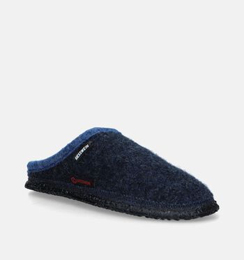 Giesswein Pantoufles Bleu/Gris