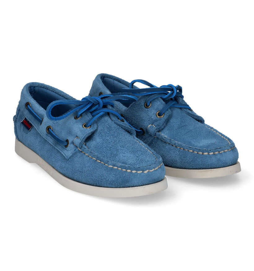Sebabo Dockside Chaussures bateau en Bleu pour femmes (303750)