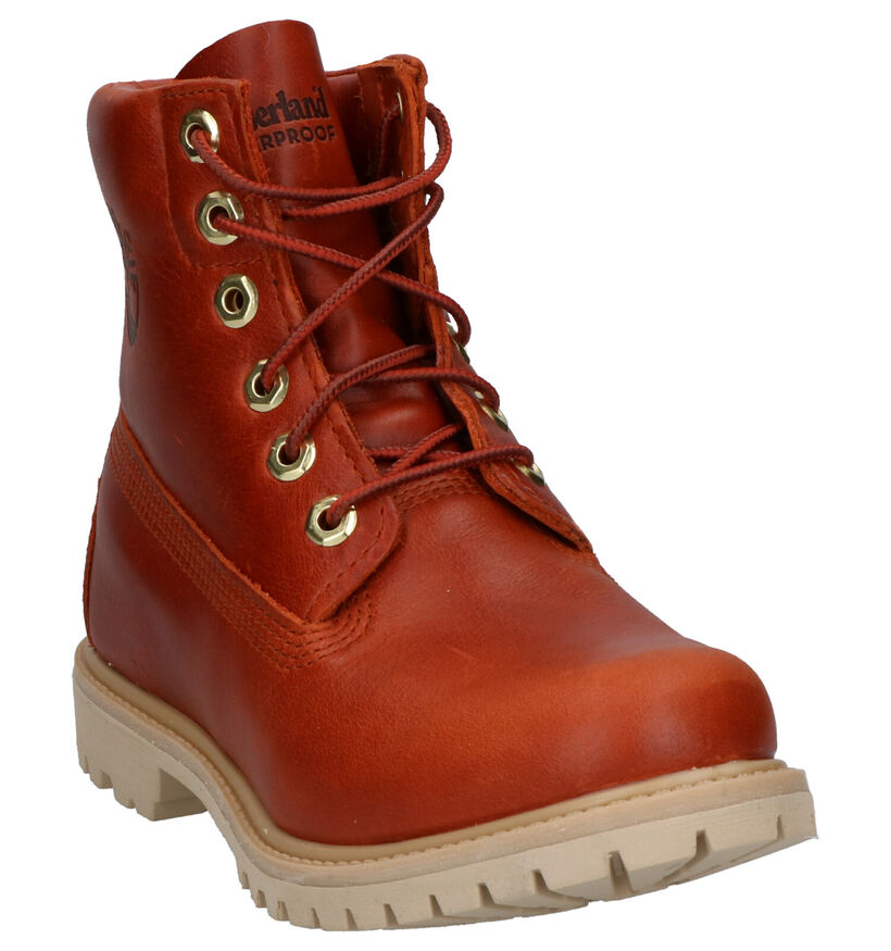 Timberland Paninara Collarles Bottines en Cognac en cuir (255332)