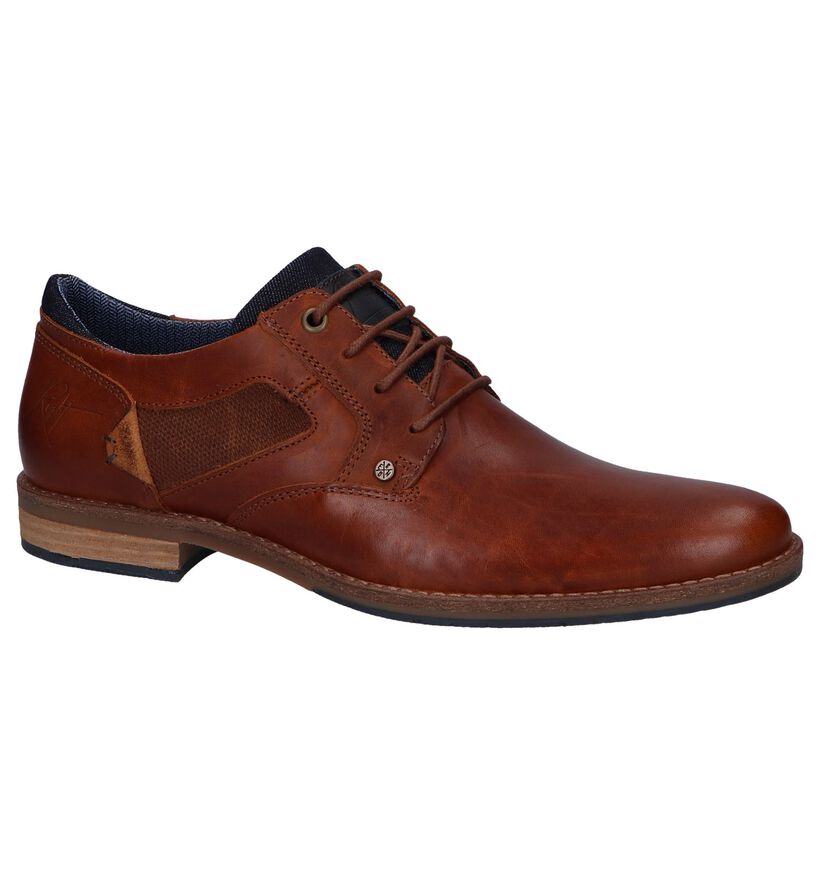 Bullboxer Cognac Geklede Veterschoenen in leer (265983)