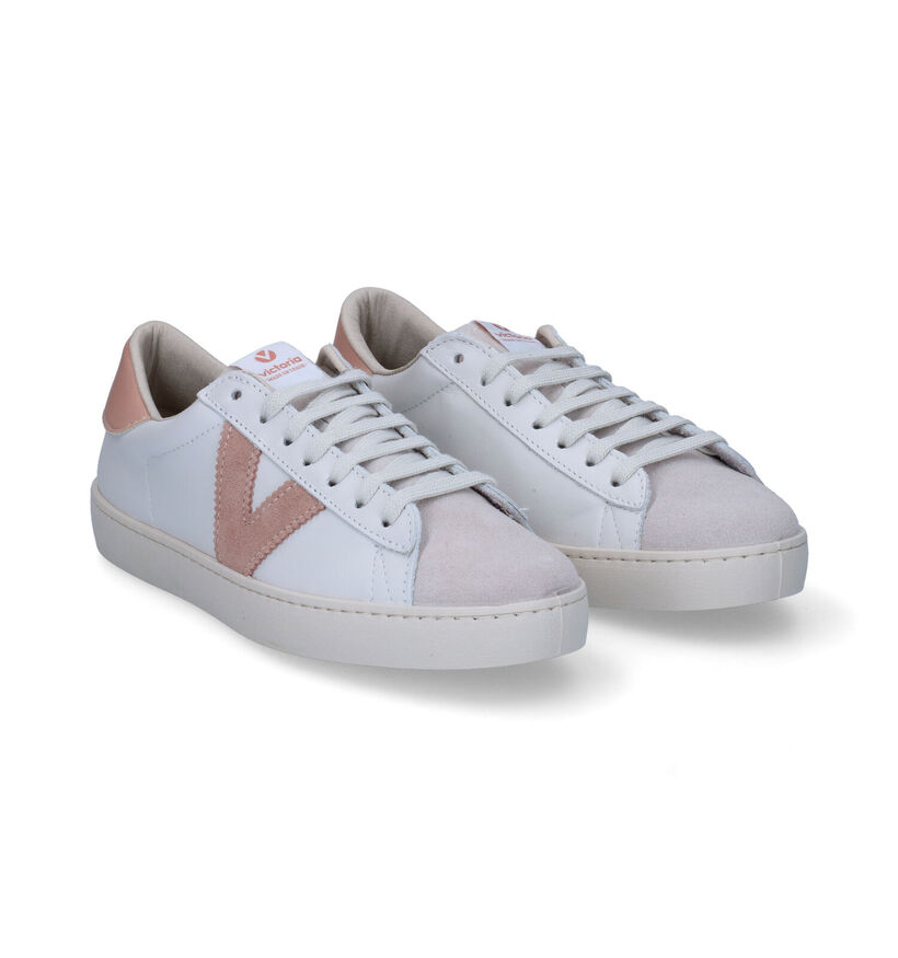 Victoria Witte Sneakers in leer (305337)