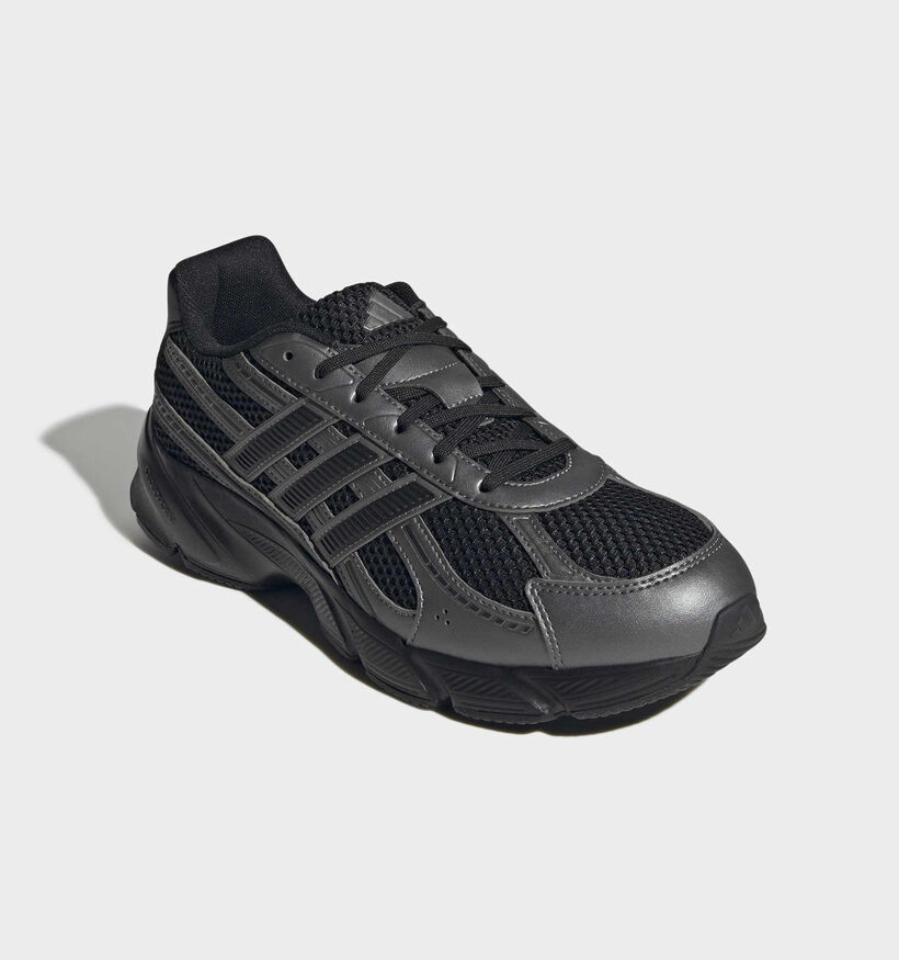 adidas Technochaos Baskets basses en Noir pour hommes (366874) - pour semelles orthop&eacute;diques
