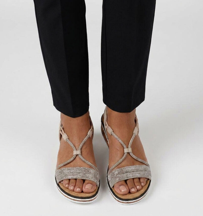 Rieker Gouden Sandalen voor dames (370433)