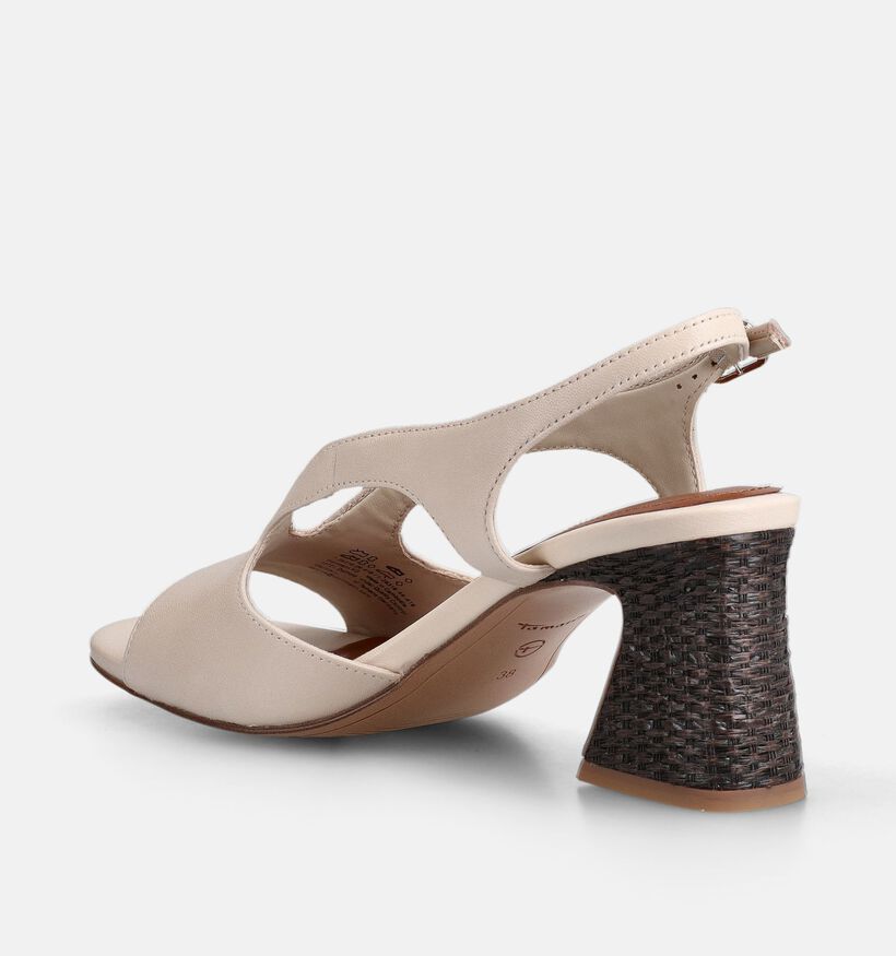 Tamaris Sandales &agrave; talons en Beige pour femmes (371702)