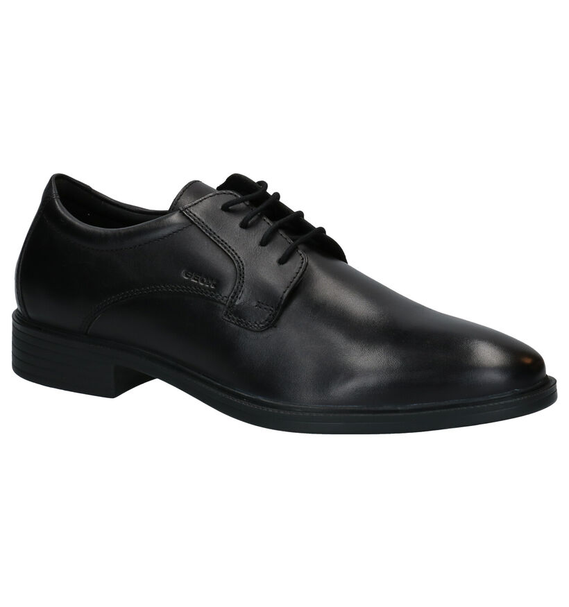 Geox Gladwin Chaussures Habillées en Noir en cuir (277099)