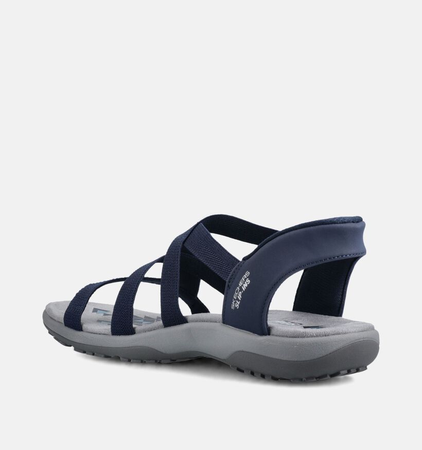 Skechers Reggae Slim Stretch Flex Donkerblauwe Sandalen voor dames (371261)