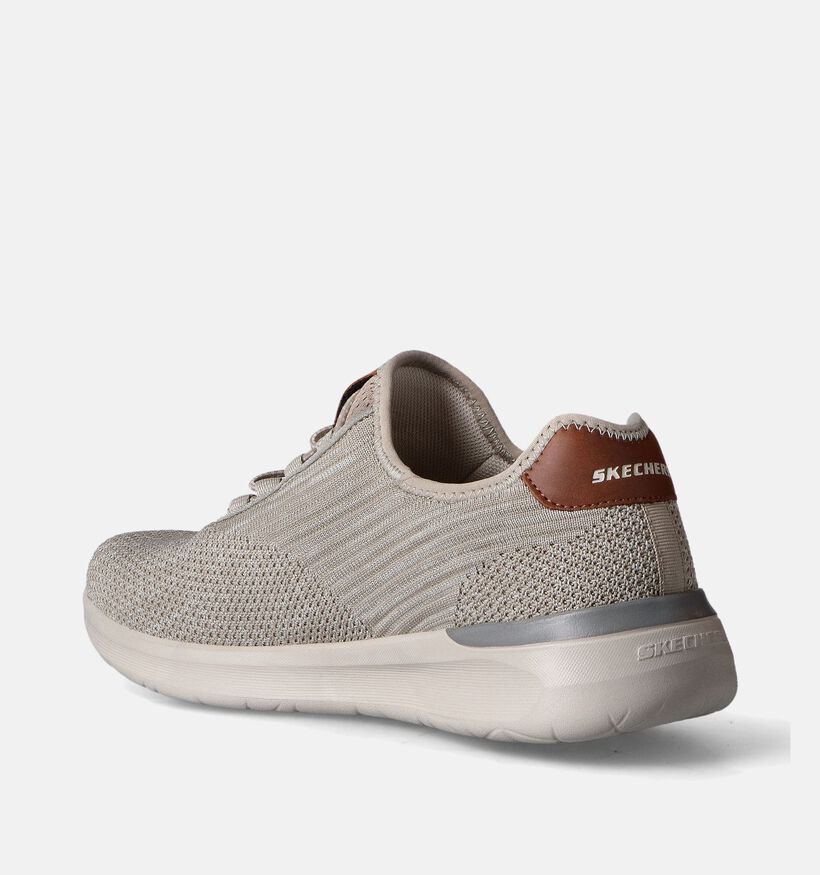 Skechers Lattimore Coringa Taupe Slip-on sneakers voor heren (351871)