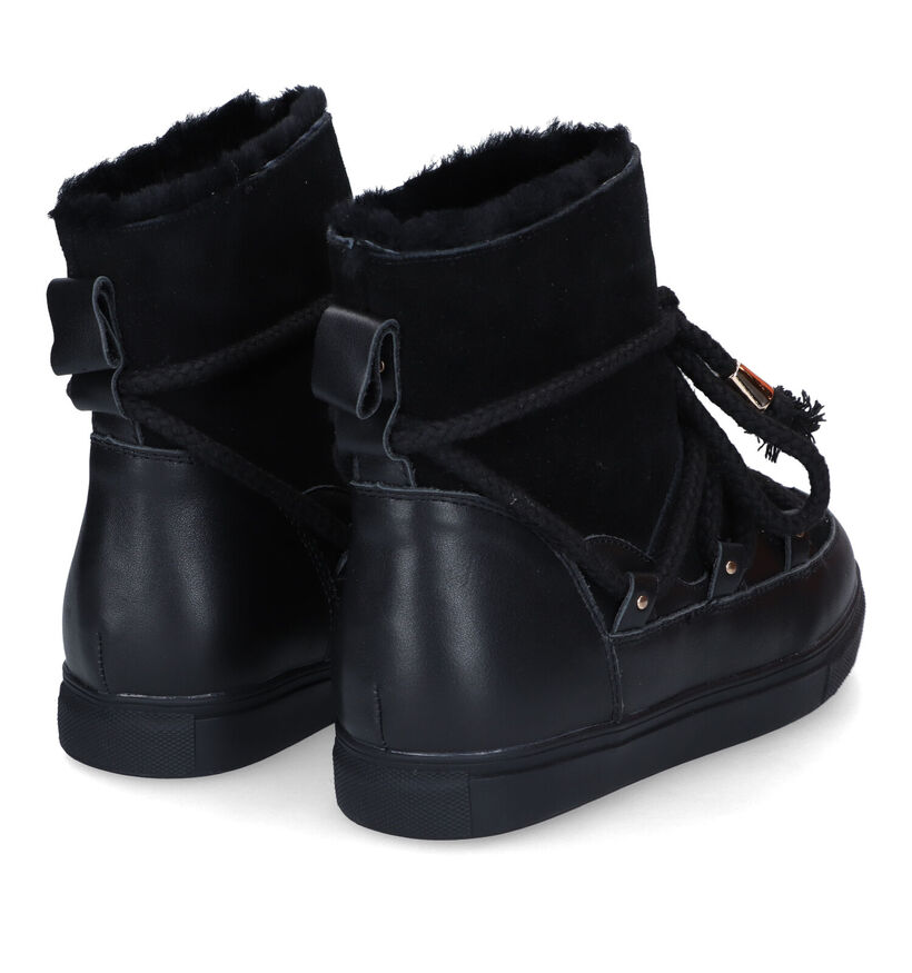 Poelman Bottes de neige en Noir pour femmes (318221)