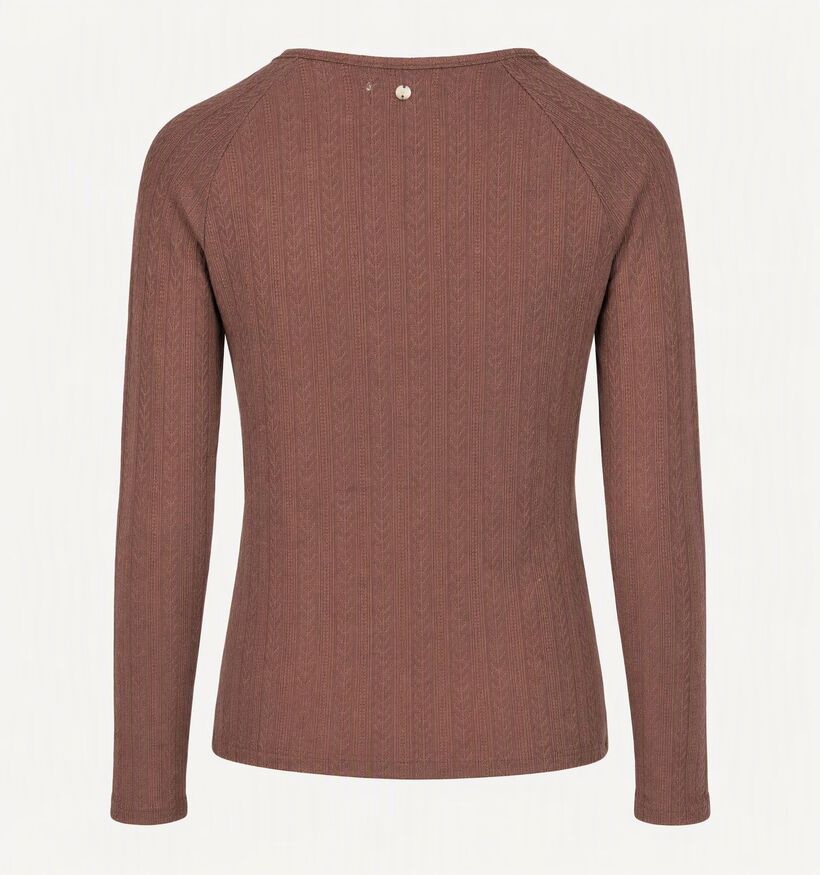 Deeluxe Original Taiffy Bruine T-shirt met Lange Mouwen voor dames (384151)