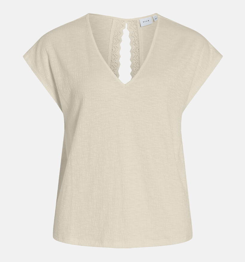 Vila Syma Beige T-shirt voor dames (357176)