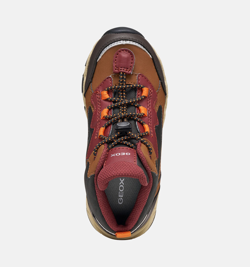 Geox Magnetar Boy Boots &agrave; lacets en Marron pour gar&ccedil;ons (377755) - pour semelles orthop&eacute;diques