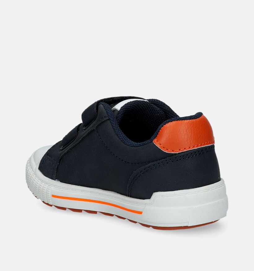 Milo & Mila Chaussures à scratch en Bleu pour garçons (338528) - pour semelles orthopédiques