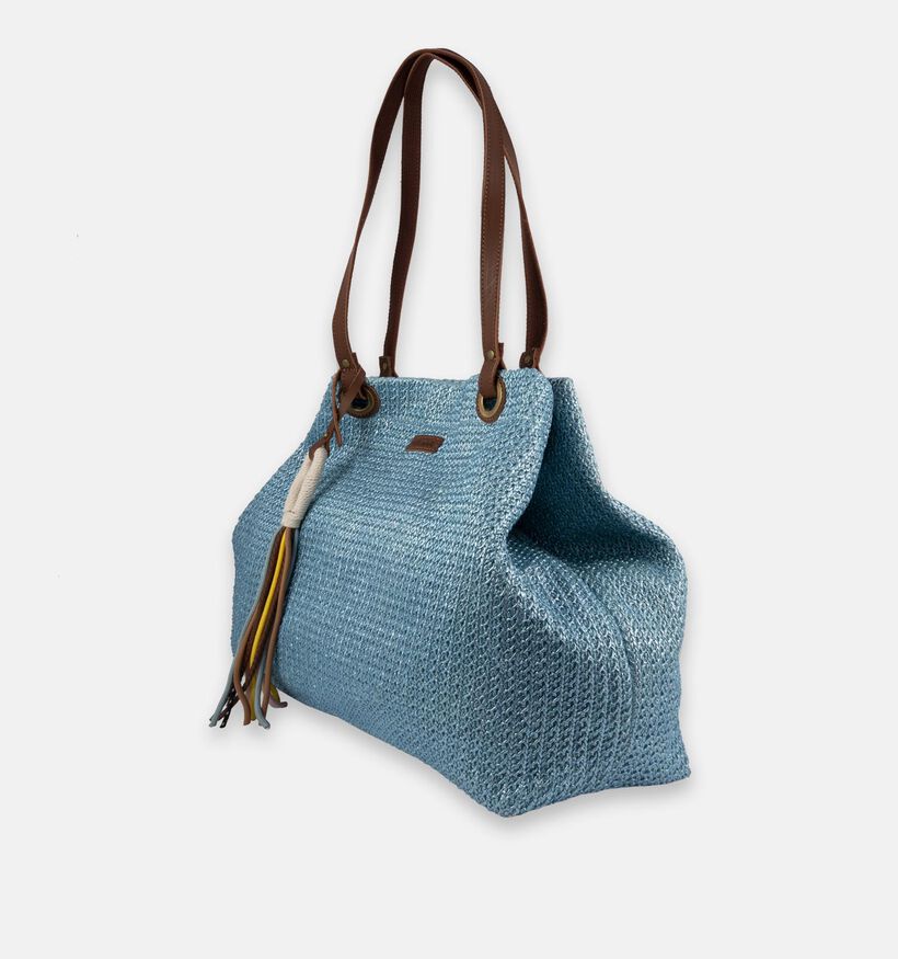 Bulaggi Blauwe Shopper tas met rits voor dames (339959)