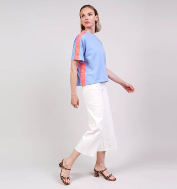 Pieces T-shirts Blauw