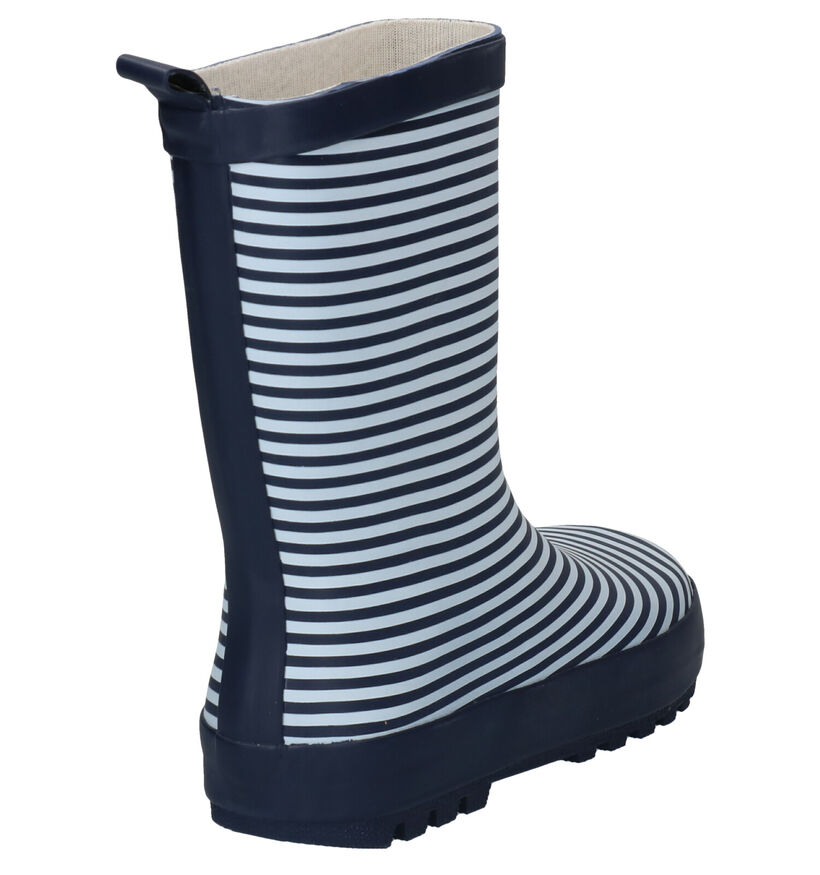 Dazzle Stripes Blauw/Witte Regenlaarzen in kunststof (283827)