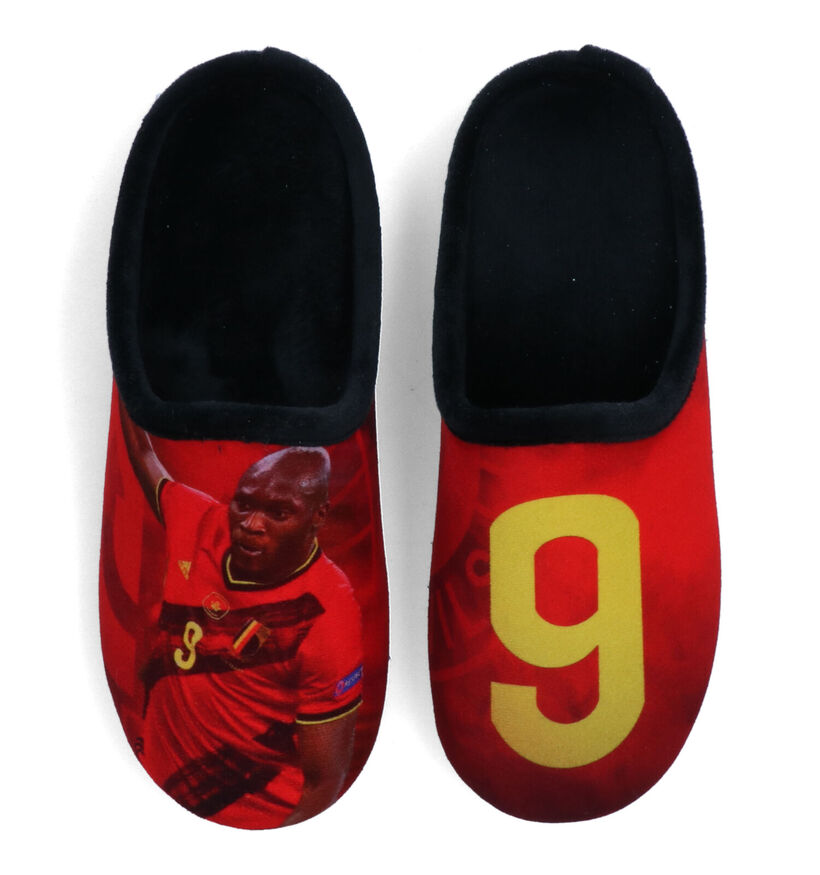 La Maison de l'Espadrille DR 20 Romelu Lukaku Rode Pantoffels voor jongens (321893)