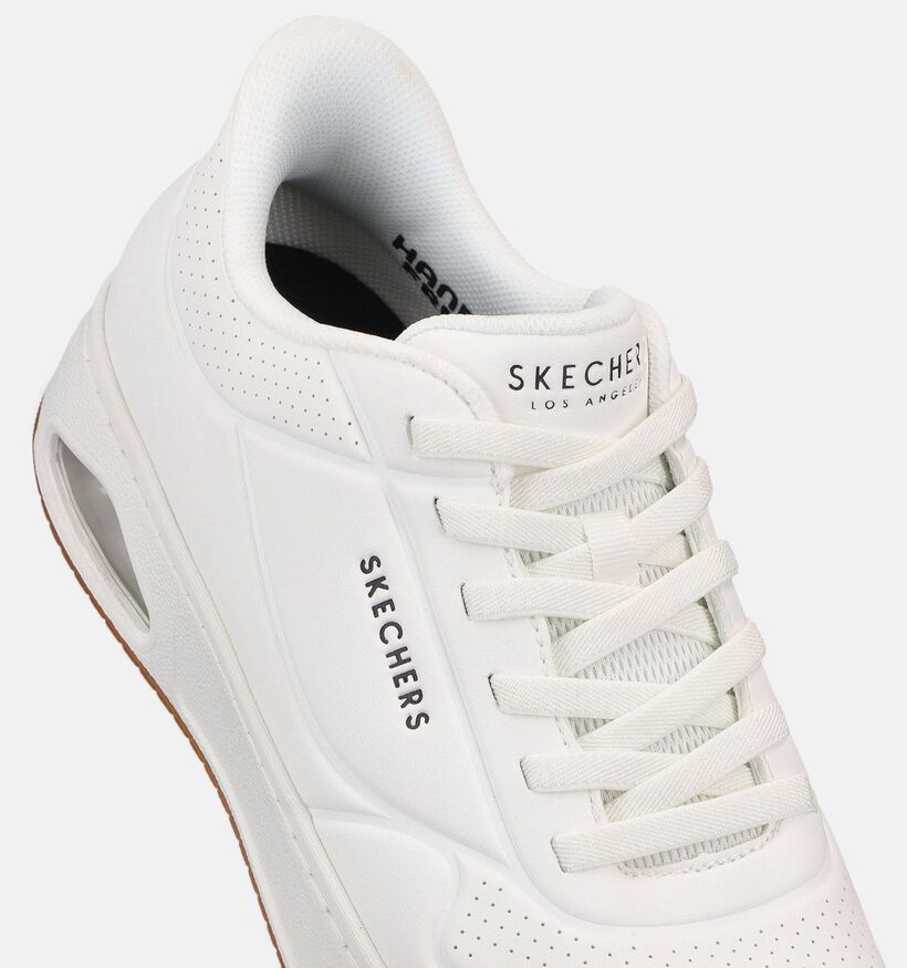 Skechers Slip-ins Uno Baskets en Blanc pour hommes (375643)