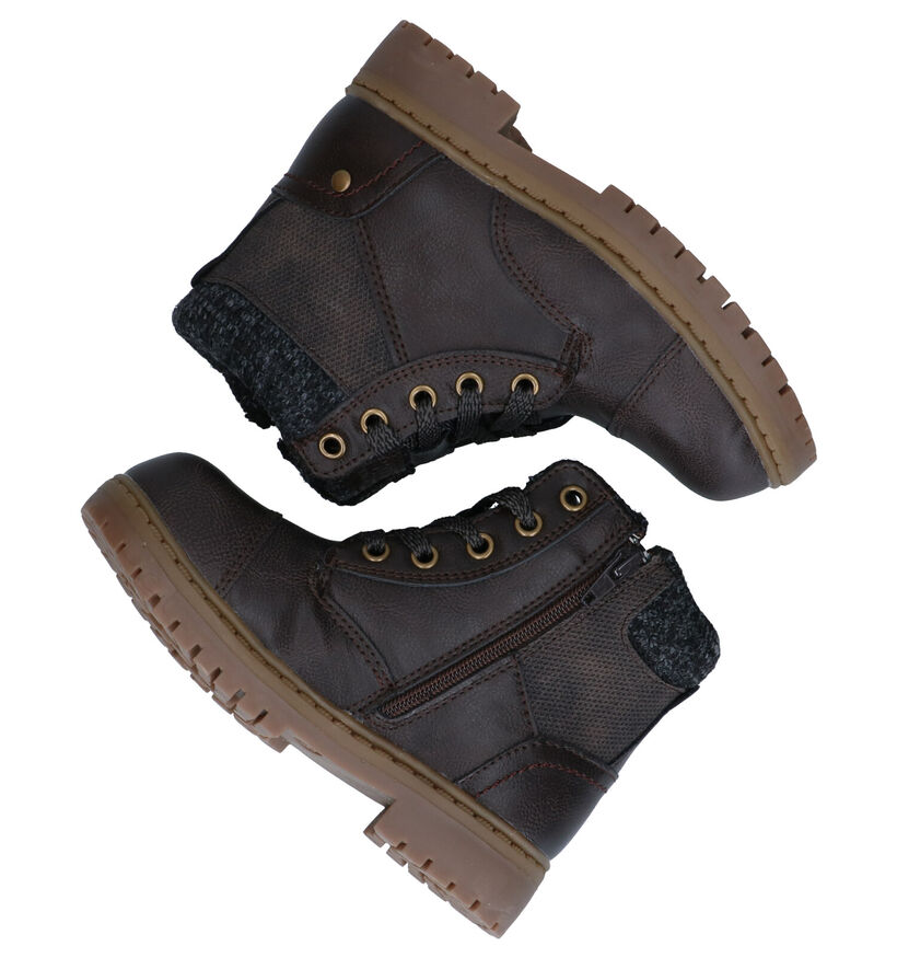 Sprox Bottines en Brun foncé en simili cuir (291373)