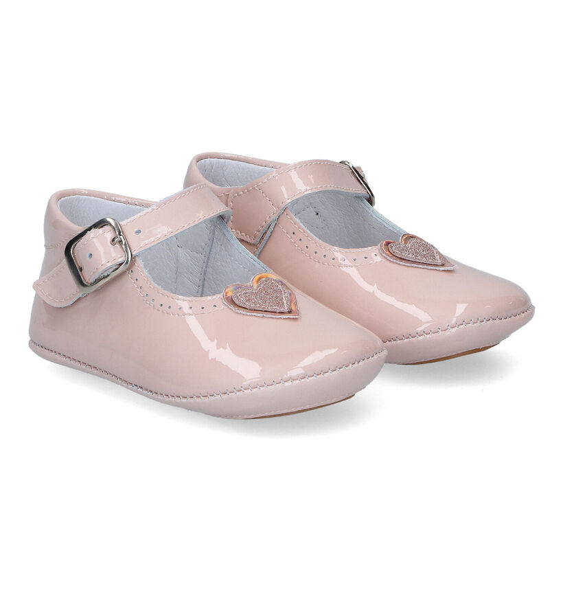 Beberlis Kuki Chaussons pour bébé en Rose pour filles (307013)