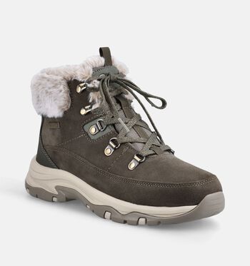 Skechers Waterproof High Chaussures outdoor Marron/Vert