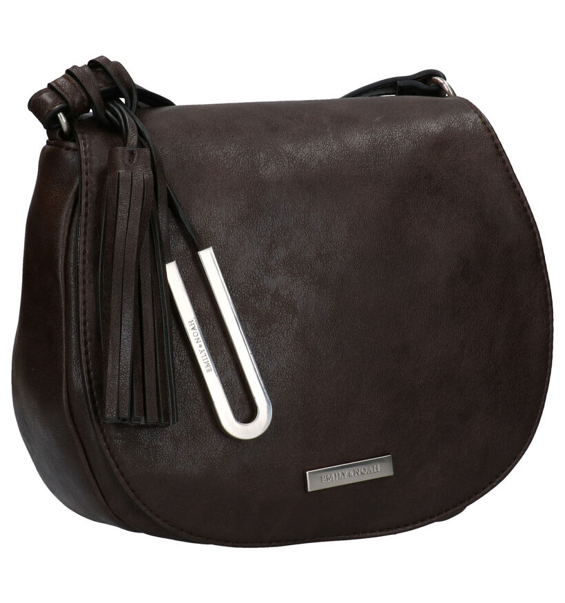 Emily & Noah Bruine Crossbody Tas in kunstleer (282193)