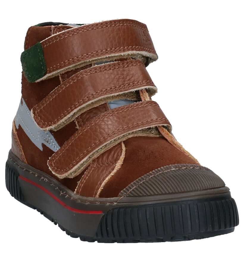 Milo & Mila Cognac Hoge Schoenen in leer (256361)