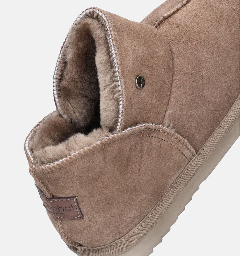 Warmbat Willow Pantoufles montantes en Taupe pour femmes (346219)