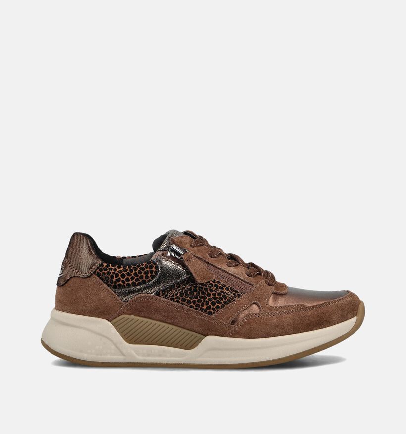 Gabor Rollingsoft Bruine Veterschoenen voor dames (360326) - geschikt voor steunzolen