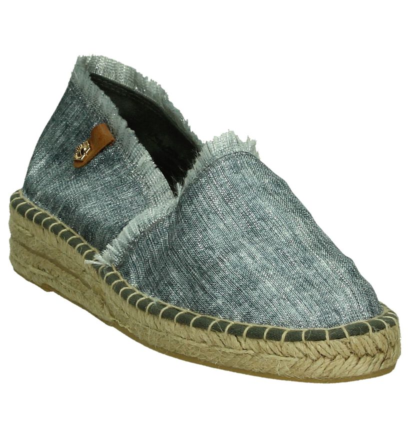 Licht Blauwe Espadrilles Tamaris in stof (192502)