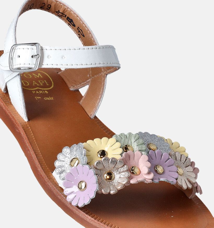 Pom d'Api Plagette Multi Flo Witte Sandalen voor meisjes (354608)