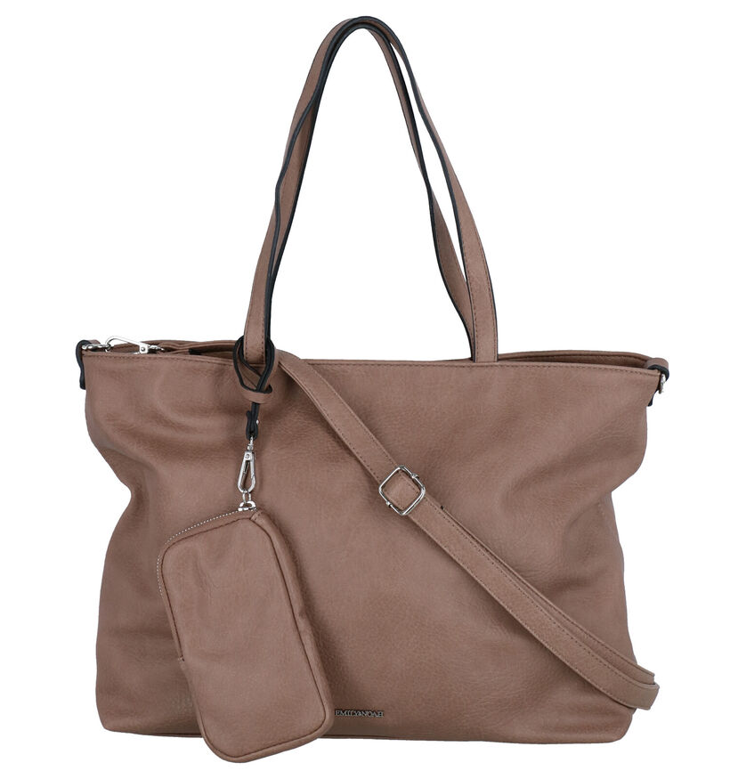 Emily & Noah Cabas bag in bag en Brun en simili cuir (282180)