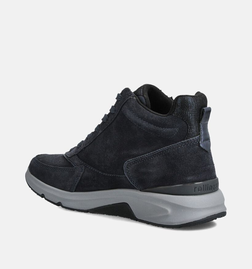 Gabor Rollingsoft Donkerblauwe Sneakers voor dames (363126) - geschikt voor steunzolen