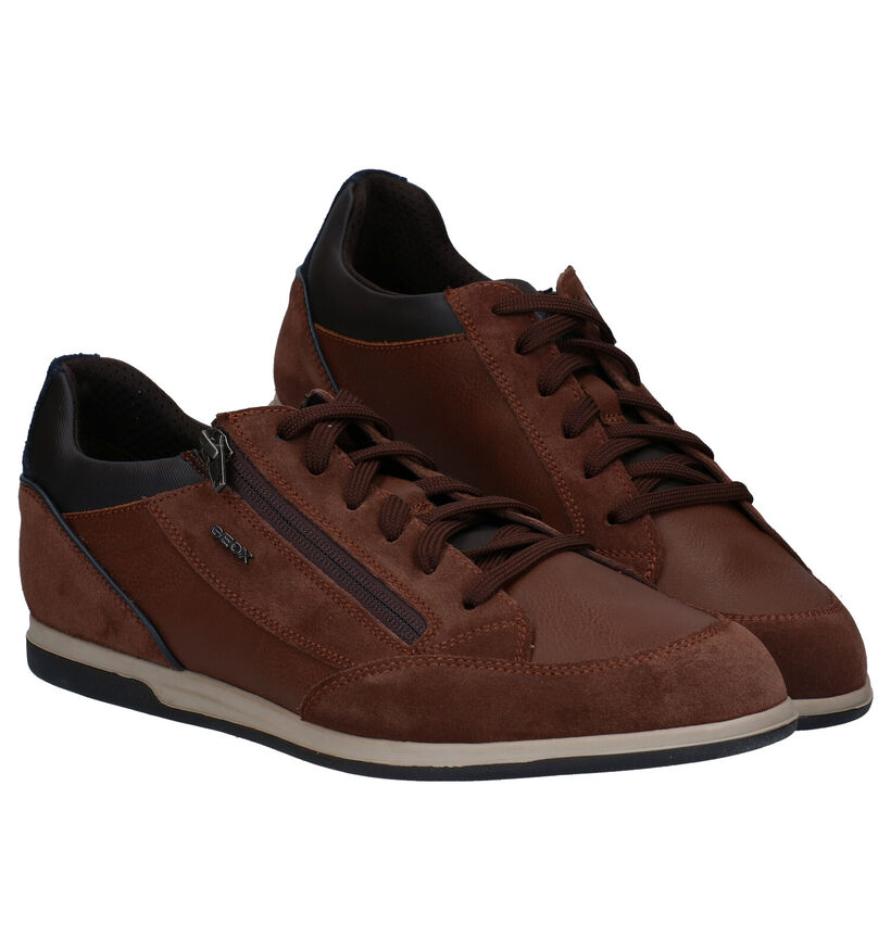 Geox Renan Chaussures à lacets en Brun en daim (278959)