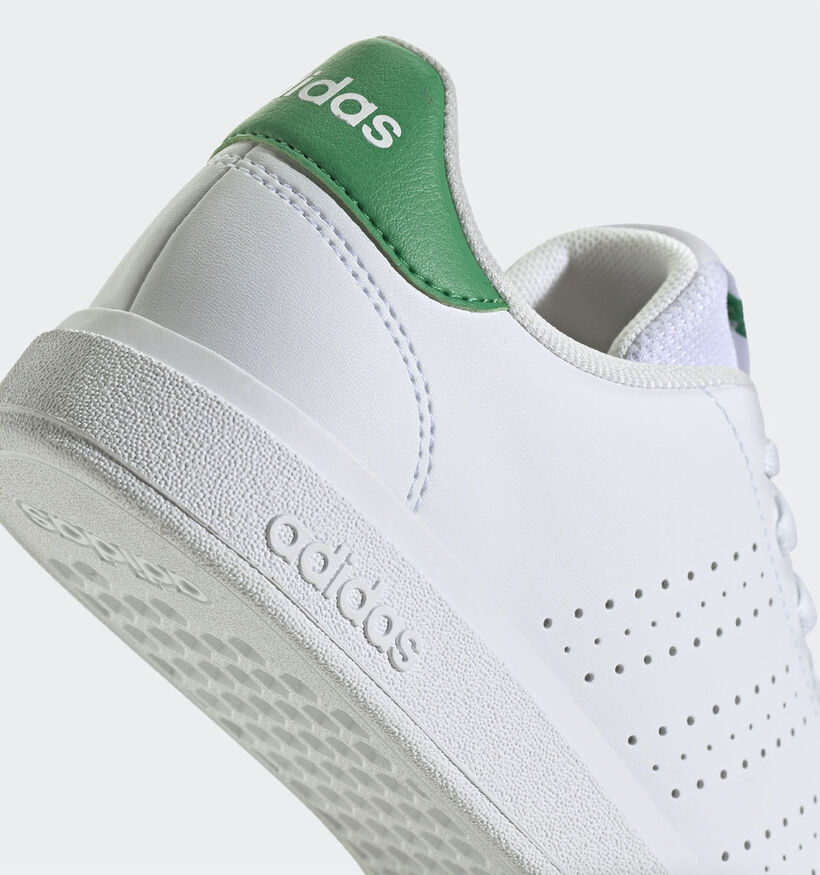 adidas Advantage Base 2.0 Baskets en Blanc pour filles, garçons (350236) - pour semelles orthopédiques