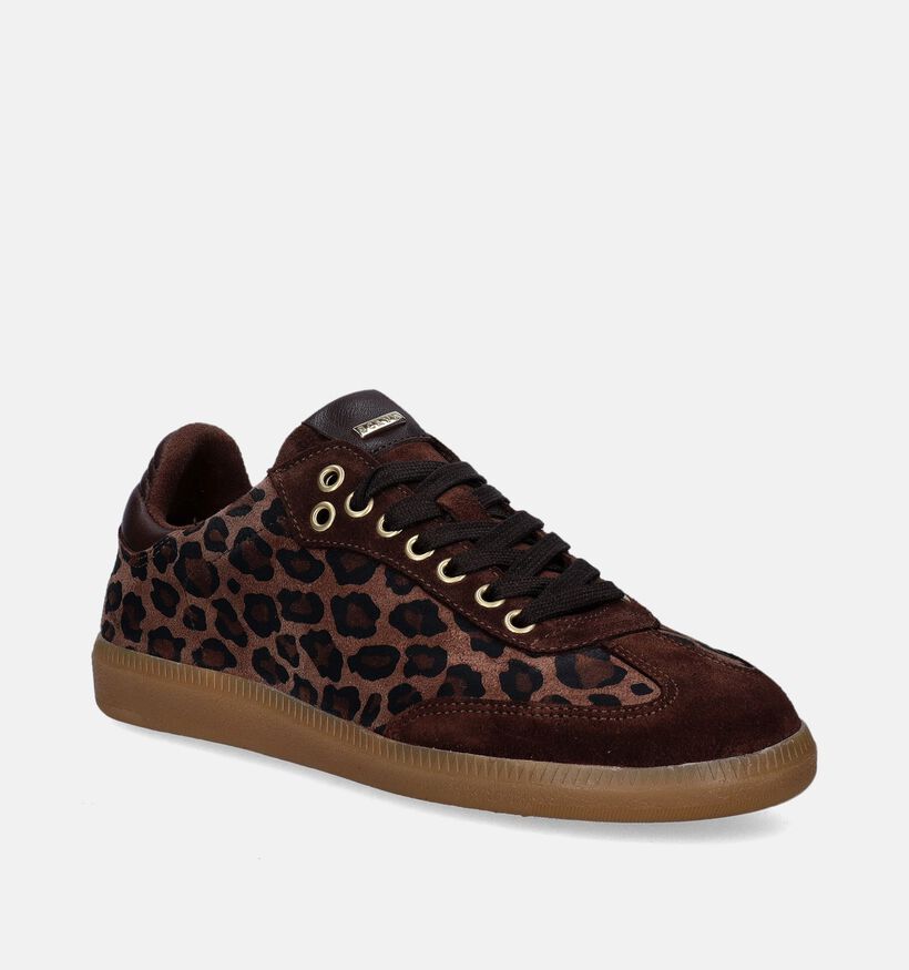 Scapa Bruine Sneakers voor dames (347708) - geschikt voor steunzolen
