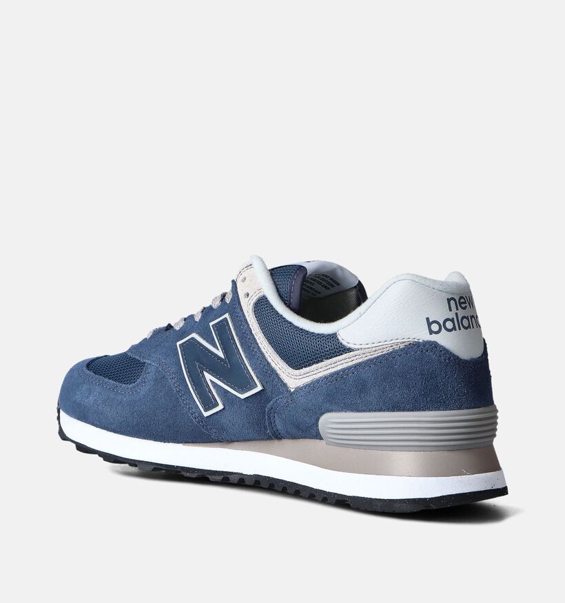 New Balance ML 574 Baskets basses en Bleu pour hommes (358623) - pour semelles orthopédiques