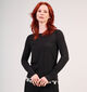 Vero Moda Ava Zwarte T-shirt met Lange Mouwen voor dames (360096)