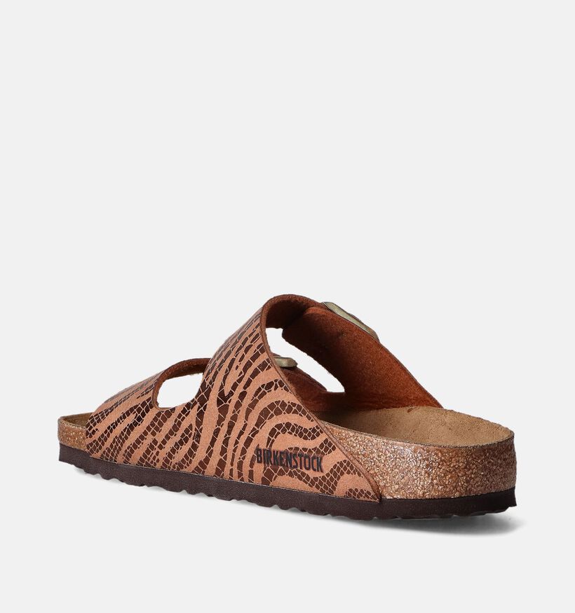 Birkenstock Arizona Synthetik Nu-pieds en Brun pour femmes (350850)