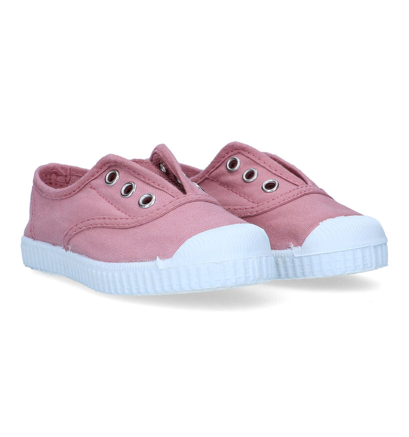 Cienta Slip-ons en Rose pour filles (323828) - pour semelles orthopédiques