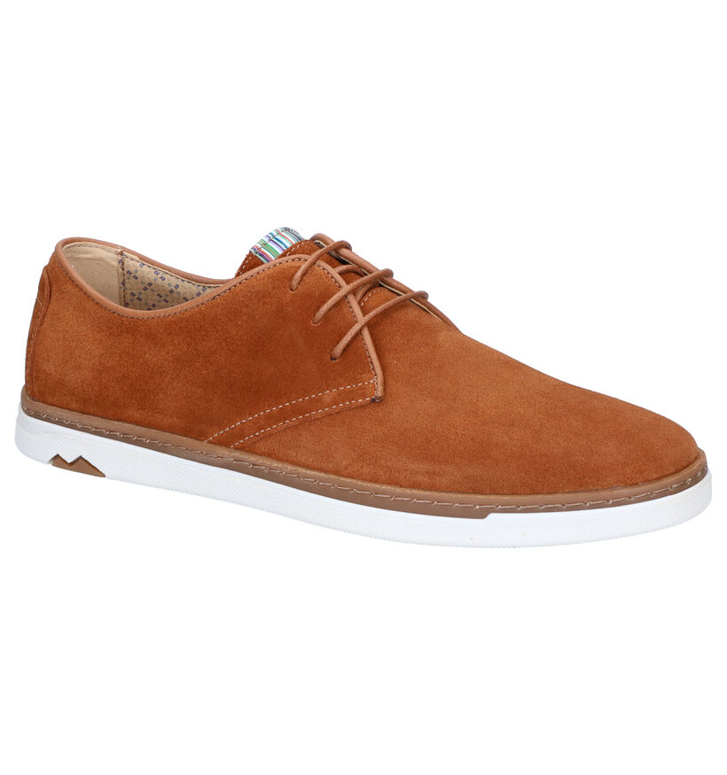 Borgo Sport Alonso Cognac Veterschoenen in daim (268600)