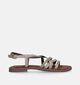 Lazamani Sandales plates en Or pour femmes (338382)