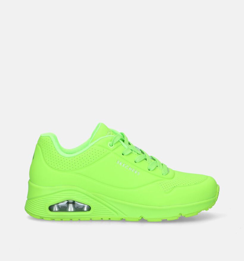 Skechers Uno Night Shades Groene Sneakers voor dames (342447)